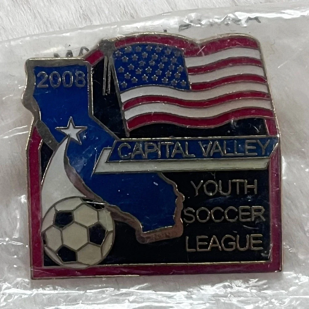 🔮 5/$25 Vintage‎ Capital Valley Youth Soccer League 2008 Pin